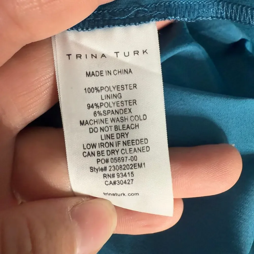 Trina Turk Women's Rico Skirt, Bethesda Blue, US 6